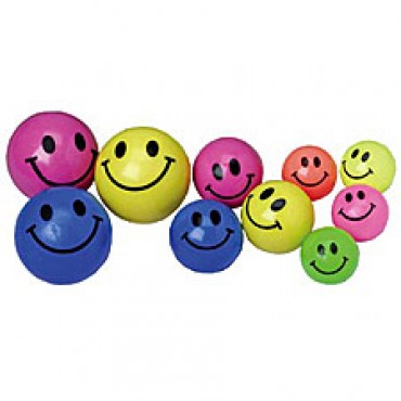 Smile Face Hi-Bounce Balls<br>35mm-1 dozen